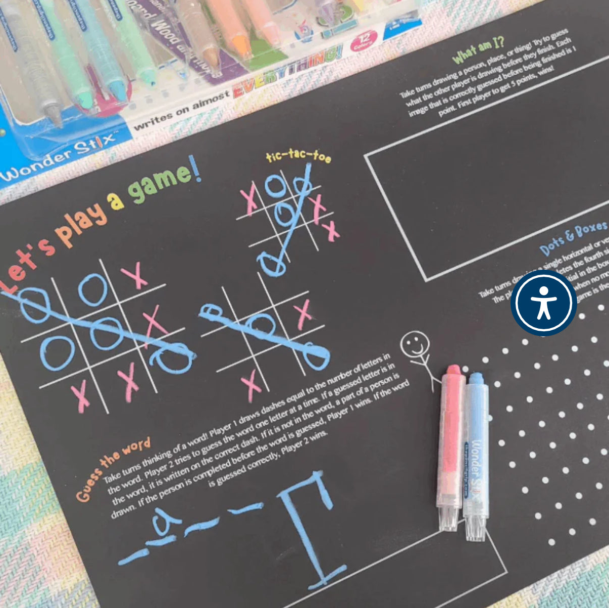 Reusable Activity Mat- Games