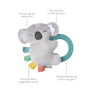 Plush Rattle Pal with Teether