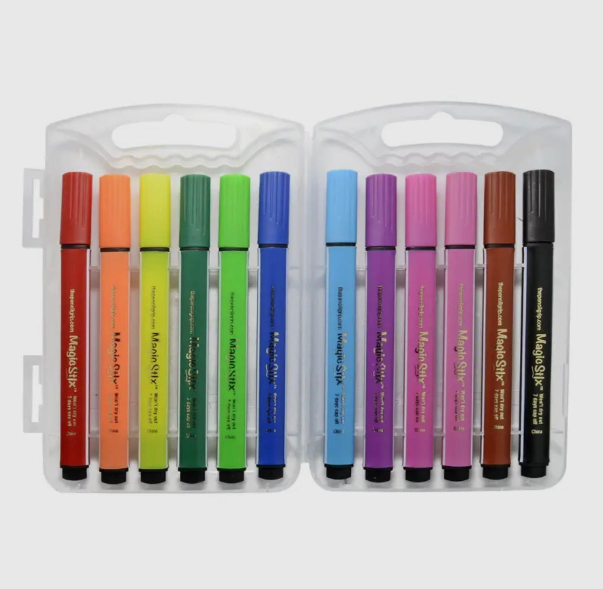 Triangular Magic Stix Markers, 12 Pack, Last 7 Days NO Cap!