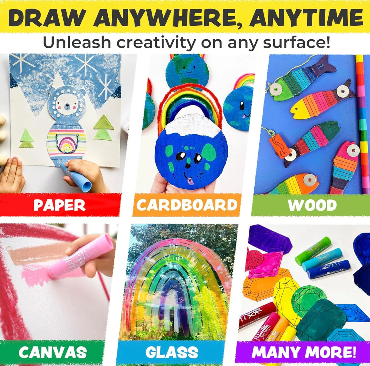 Thinstix Tempera Paint - 6 Thin Metalix Colors