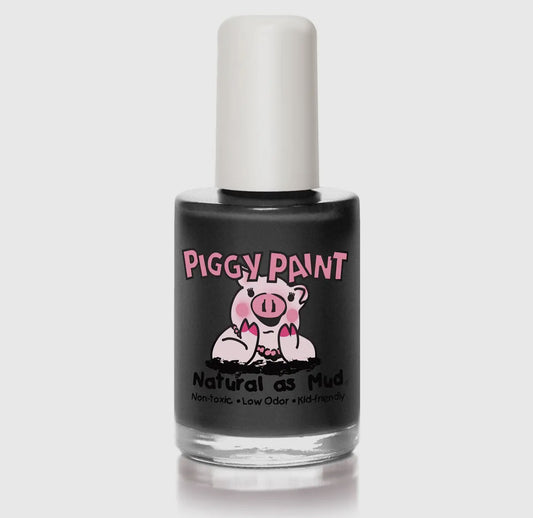 PIGGY PAINT
Sleepover Nail Polish - Shimmer Black