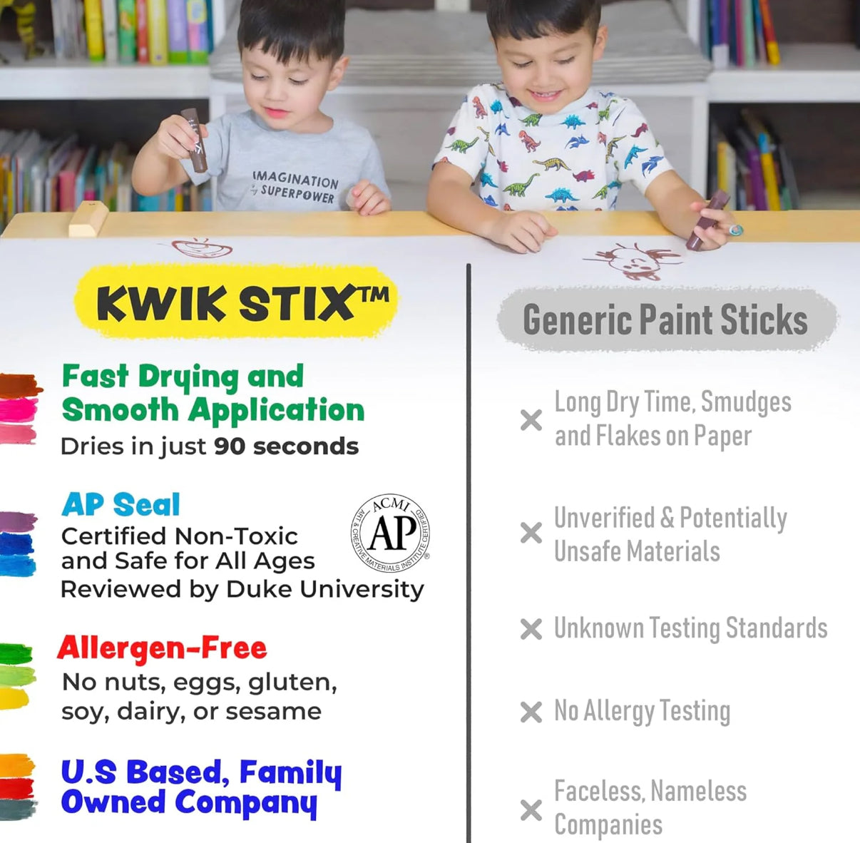 Kwik Stix Tempera Paint 10 Set Jewel Colors