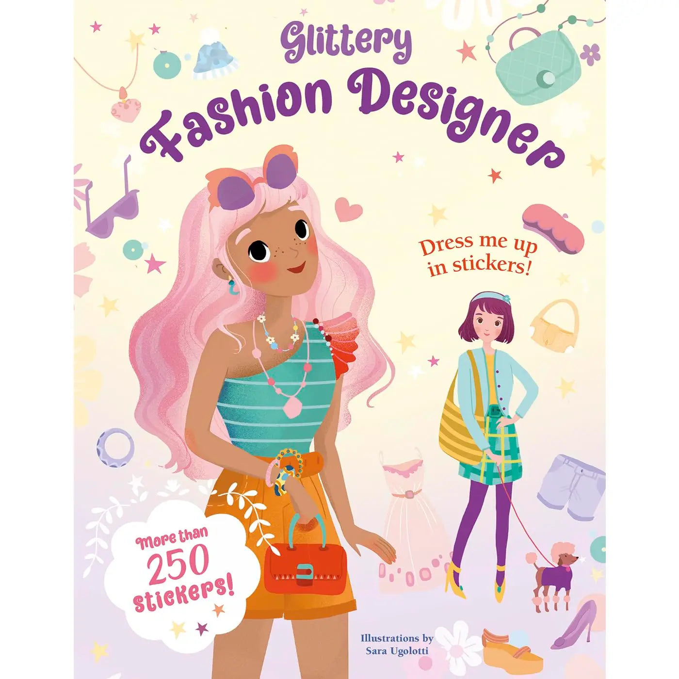 Glittery Fashion Designer Sticker