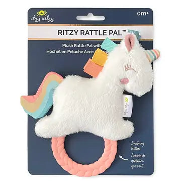 Plush Rattle Pal with Teether